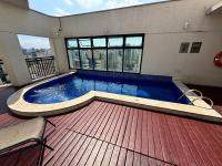 Flat Estaza Luxo Moema Ibirapuera com garagem piscina 202内部或周边的泳池