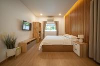 Baan San sook Pool Villa at Nimman客房内的一张或多张床位