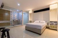 Hotel Age - Próximo Arena Corinthians e Aeroporto de Guarulhos客房内的一张或多张床位
