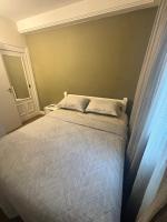 Flat Estaza Luxo Moema Ibirapuera com garagem piscina 202客房内的一张或多张床位