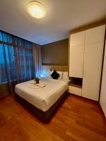 klcc near apartment客房内的一张或多张床位