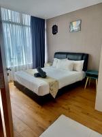 klcc near apartment客房内的一张或多张床位