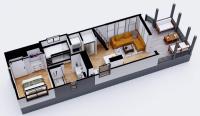 Tiny home Fire Pit Fishing Pond BBQ Sage Cabin平面图