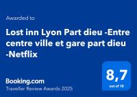 Lost inn Lyon Part dieu -Entre centre ville et gare part dieu -Netflix的证书、奖牌、标识或其他文件