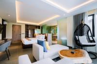 Big Dragon Villas Ubud的休息区