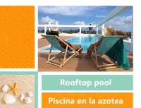 SERENITY SUITES with ROOFTOP POOL, BEACH CLUB, SPA, RESTAURANTS内部或周边的泳池
