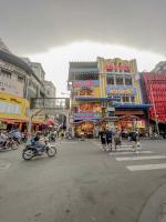 胡志明市景观或在别墅看到的城市景观