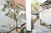Boro Hanok Hostel in Myeongdong外面的花园