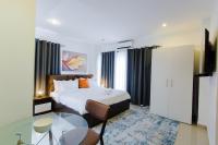 Accra Luxury Apartments at The Gallery客房内的一张或多张床位