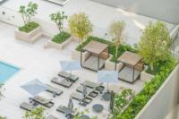 Chalet Homes - LUX New Studio With 2 Double Beds in Downtown Dubai内部或周边的泳池