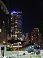 迪拜景观或在公寓看到的城市景观