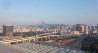 深圳景观或在酒店看到的城市景观