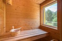 Ferienpark Rübezahl am Müggelsee, Haus 21 Efeu mit eigener Sauna, idealer Ort für Natur- und Erholungssuchende, für Radfahrer, Familien mit Kindern und Hundeliebhaber平面图