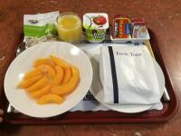 汽车旅馆内部或周边提供的食物