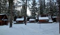 冬天的Camping Pod Krokwią