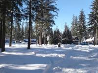 冬天的Camping Pod Krokwią