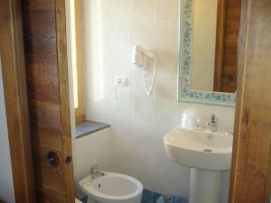 普拉吉拉托帕瑟特阿尔伯格酒店的一间带水槽和卫生间的浴室