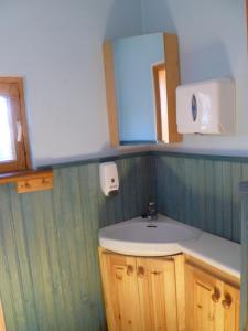 派尔努Teeny的一间带水槽和镜子的浴室