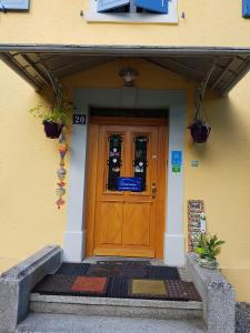 孚日阿尔萨斯蓝色百叶窗住宿加早餐旅馆 的门面或入口
