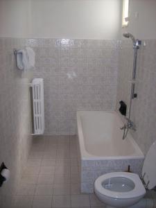 圣费德勒·因特尔维因特尔维峡谷酒店的带浴缸和卫生间的浴室。