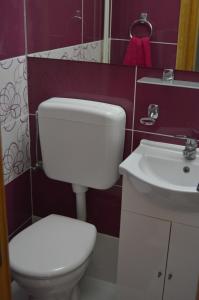 康斯坦察Apartament Faleza Nord的浴室配有白色卫生间和盥洗盆。