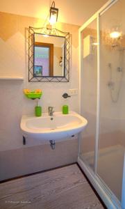 森普罗尼亚诺橄榄谷农家乐的一间带水槽和淋浴的浴室