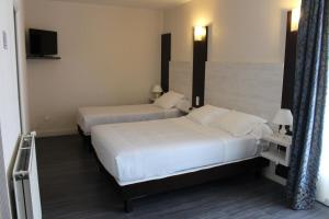 尚塞拉德艾唐雷纳酒店的酒店客房设有两张床和电视。