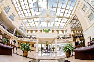 露米雅酒店SPA Faltom格丁尼亚鲁米亚的大型购物中心,设有玻璃天花板