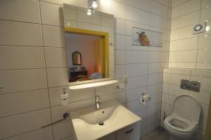 Louftémont皮尔罗伊贝赫尔B＆B酒店的一间带水槽和卫生间的浴室
