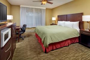 圣西米恩金沙海汽车旅馆的配有一张床和一台平面电视的酒店客房
