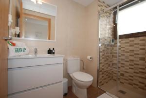 坎布里尔斯Apartments Gran VP的浴室配有卫生间、盥洗盆和淋浴。