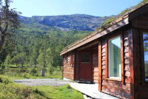 ViksdalenHytte ved Gaularfjellet的山景小木屋