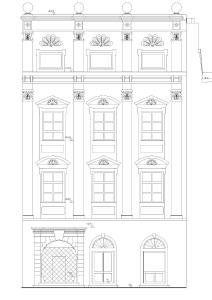 莱沃恰Spillenberg House Main Property 2024的黑白的画作,建筑的窗户