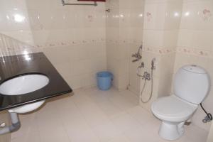 科泽科德斯潘酒店的一间带卫生间和水槽的浴室