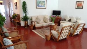 Madulkele哈他勒茶庄简易别墅乡村民宿的客厅配有沙发和椅子