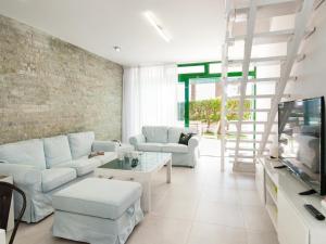 圣阿古斯丁Apartment Las Burras的带沙发和电视的客厅