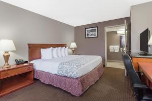 圣奥古斯丁圣奥古斯丁历史中心戴斯酒店的酒店客房配有一张床、一张书桌和一台电视。