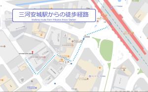 安约马奇Hotel NOA (Adult Only)的 ⁇ 车自行车站的蠕虫路地图