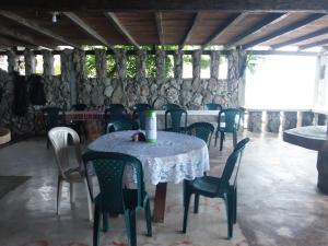 Cabañas Refugio Salomon餐厅或其他用餐的地方