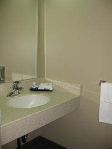鹿湖汽车旅馆的一间浴室