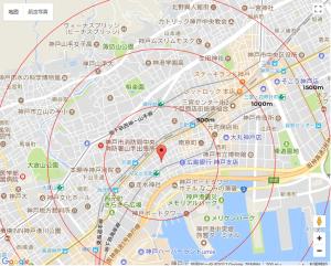 神户安克雷奇旅舍的涩谷地地图