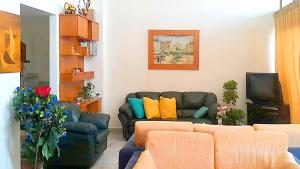 朱尼耶AlSaeed Residence的带沙发和电视的客厅