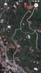 拉维罗La Casa Del Nonno Raffaele- Country house的城市地图,有道路和建筑物