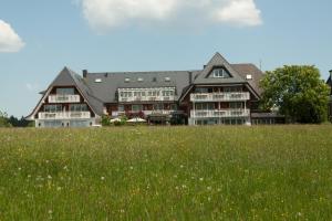 欣特察尔滕雷普特酒店的坐在草地上的大型房屋