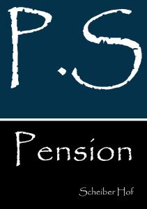 诺因基兴Pension Scheiber Hof的两个标牌,有字母p和宗教