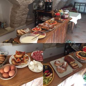 阿尔贝罗贝洛Agriturismo Masseria Casa Busciana的各种不同食物的照片拼凑而成