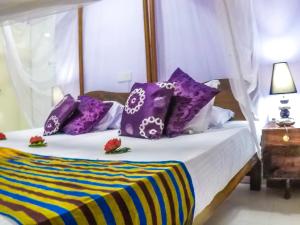 Wijenayake's - Beach Haven Guest House - Galle Fort客房内的一张或多张床位