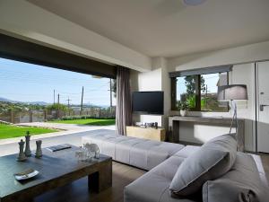 Elaia Luxury Suites Lagonisi的休息区