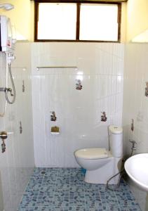 高兰果树宾馆的一间带卫生间和水槽的浴室