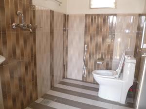 加德满都安第斯之家旅舍的一间带卫生间和淋浴的浴室